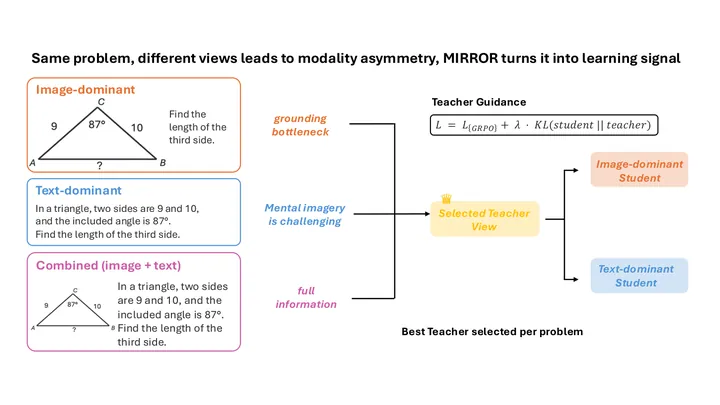 MIRROR: Learning from the Other View for Multi-Modal Reasoning